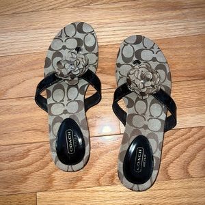 Coach Canvas Sandals